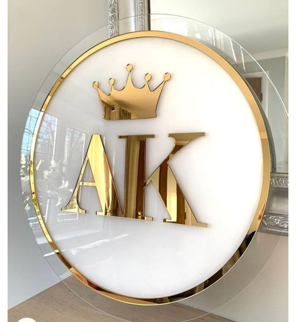 Custom Round Projecting Logo Sign for Modern Retail and Brand Visibility
