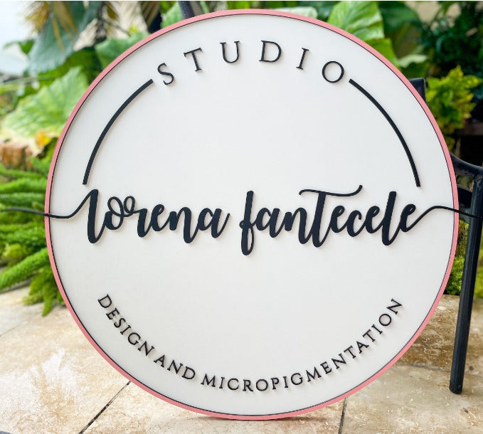 Custom Clear Acrylic Business Logo Sign with Modern Personalized Wall Branding