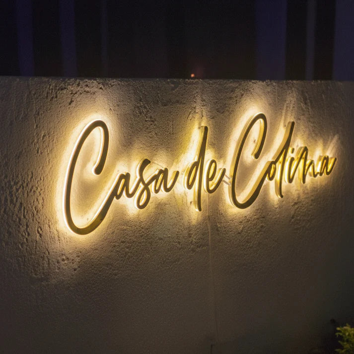 Script Sign | Warm White Cursive Neon Light for Home
