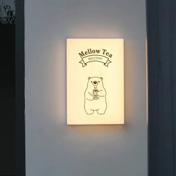 Custom Square LED Light Box Sign for Restaurants, Cafés & Business Branding
