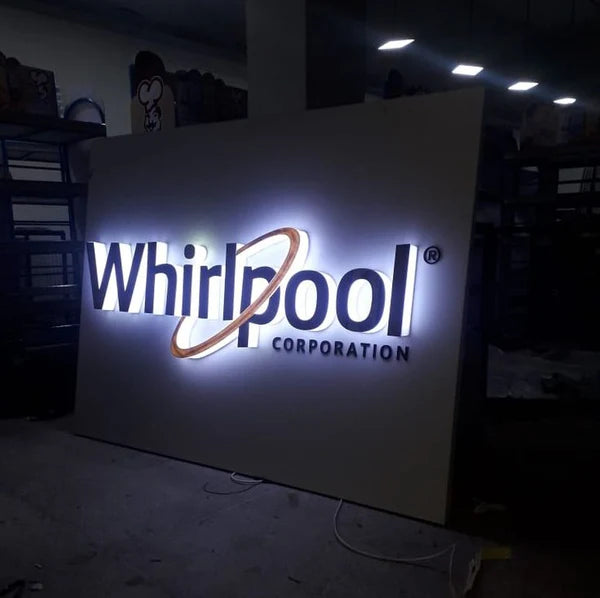 Custom 3D Acrylic Office Logo Sign for Corporate Reception Wall Branding