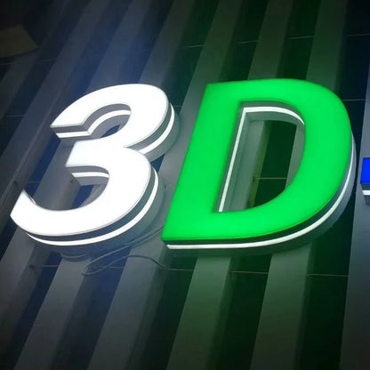 Custom 3D LED Channel Letter Sign for Modern Business Storefront Branding