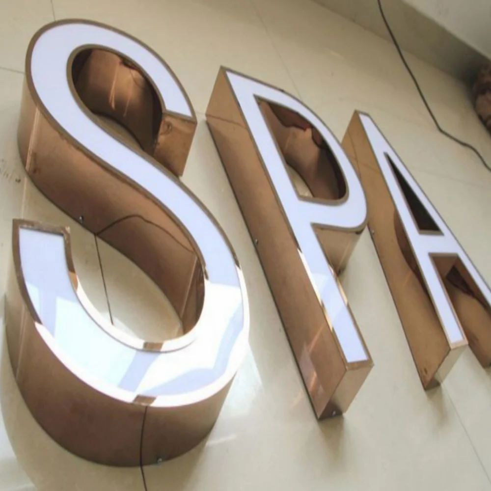 Premium Stainless Steel Acrylic Letter Sign for Luxury Business Branding