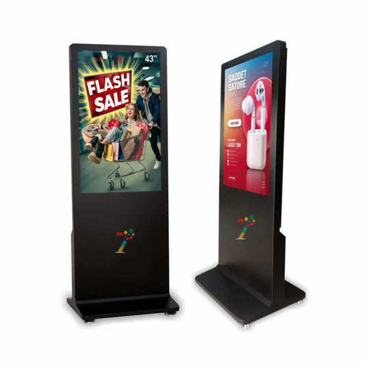 43 Inch Digital Advertising Display Screen | LED Digital Signage Standee Vertical Advertising Display