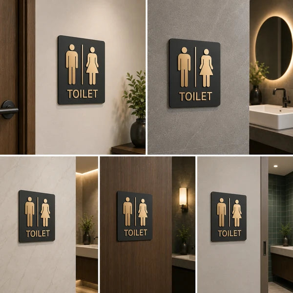 Contemporary Men & Women Toilet Neon Sign for Offices, Hotels & Public Areas