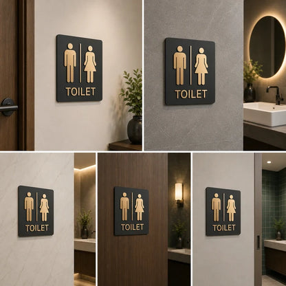 Contemporary Men & Women Toilet Neon Sign for Offices, Hotels & Public Areas