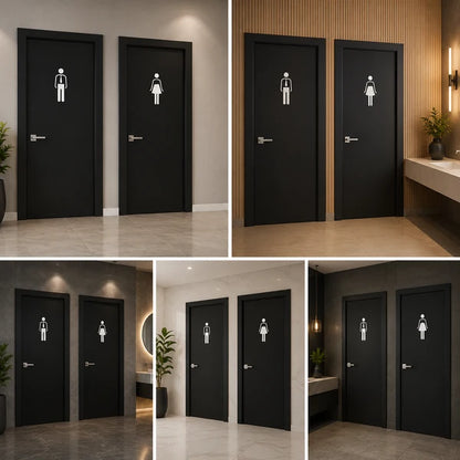 Modern Men & Women Restroom Door Neon Signs for Offices, Hotels & Businesses