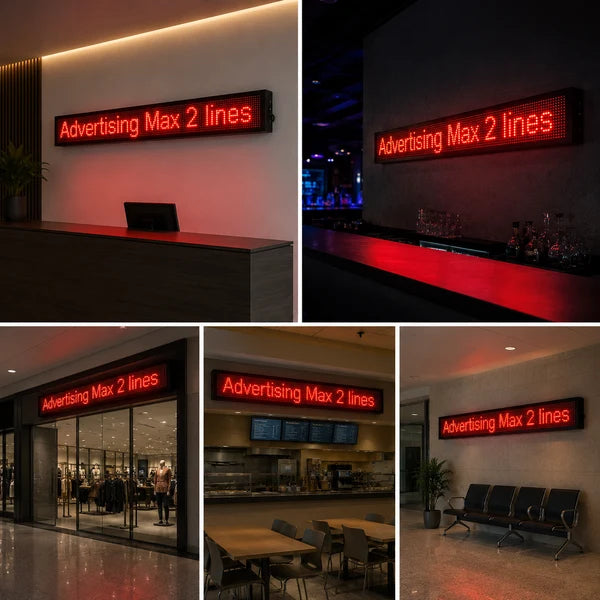Programmable LED Scrolling Display Board for Shops, Offices & Businesses