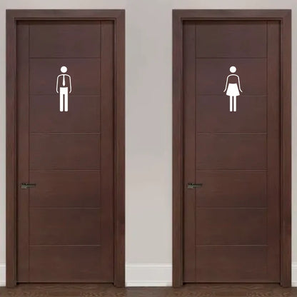 Custom restroom door neon signage for offices, hotels, restaurants, and commercial buildings.