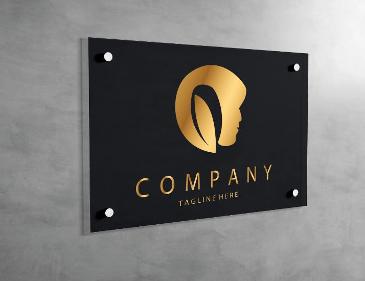 LUSH Hair Custom Round Salon Logo Sign with Premium Acrylic Lettering