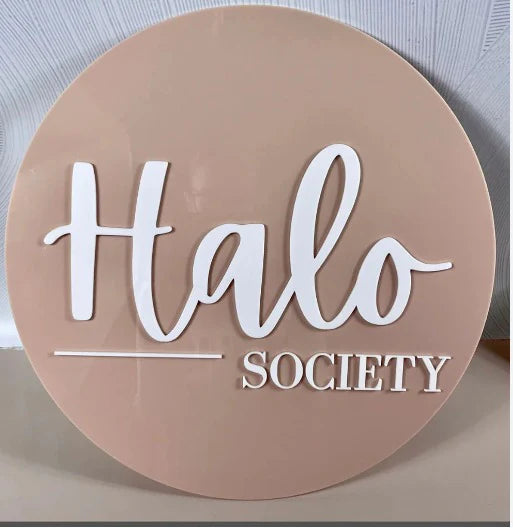 Wooden Wall Sign | Custom 3D Round Decorative Quote Board for Home