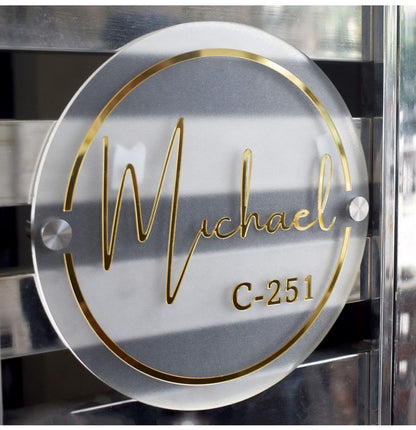 Custom Round Backlit Logo Sign with Halo LED Lighting for Modern Business Branding