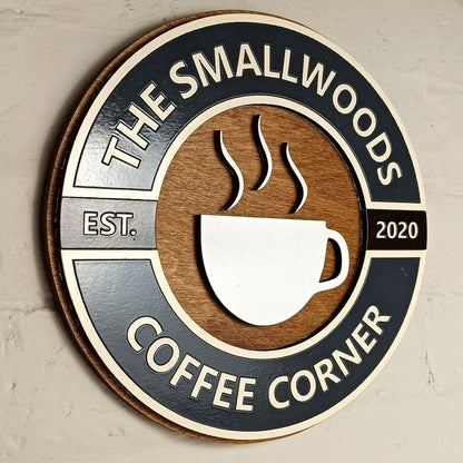 Personalized Family Name Wooden Sign with Custom Established Date Design
