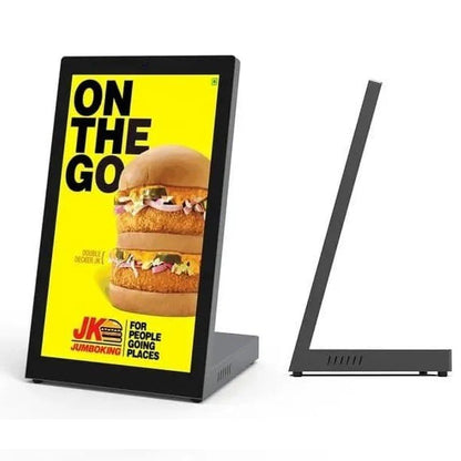LED Digital Standee Video Display Signage for Branding, Advertising | 24" Table Top Digital Advertising Display Screen | Led Video Standee