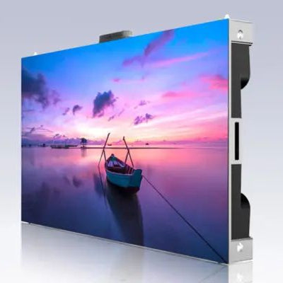 LED display panel cabinet high resolution modular screen front and side view
