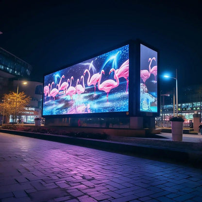 Large indoor LED display screen for showroom with vibrant colors and high brightness