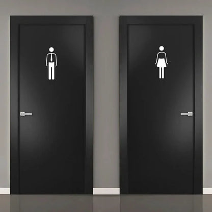 Custom restroom door neon signage for offices, hotels, restaurants, and commercial interiors.
