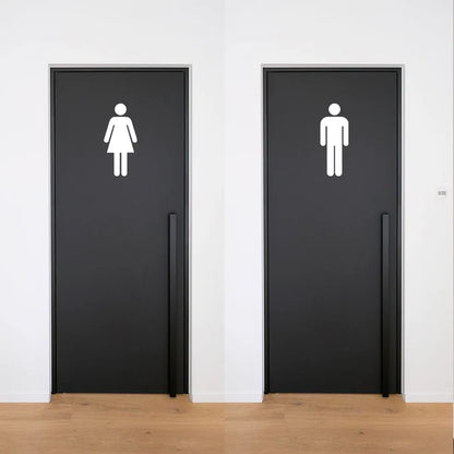 Custom restroom door neon signage for offices, hotels, restaurants, and commercial spaces.