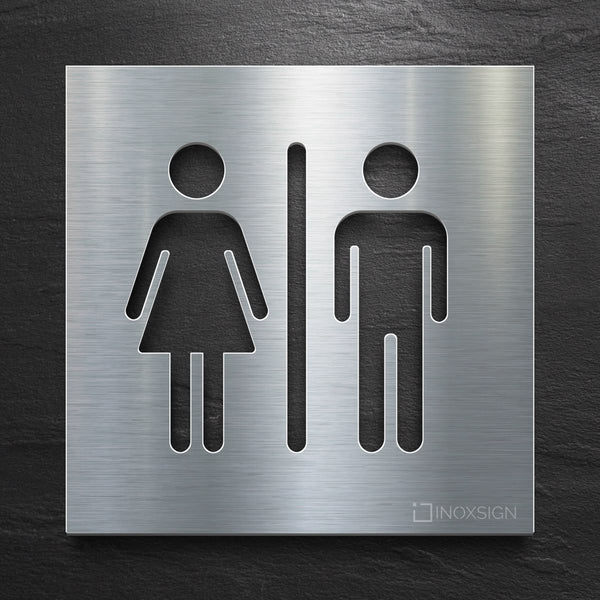 Custom unisex restroom neon sign for hotels, offices, restaurants, hospitals, and commercial buildings.