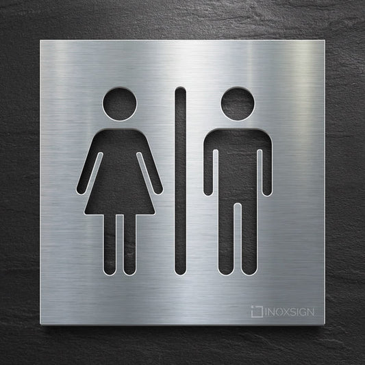 Custom unisex restroom neon sign for hotels, offices, restaurants, hospitals, and commercial buildings.