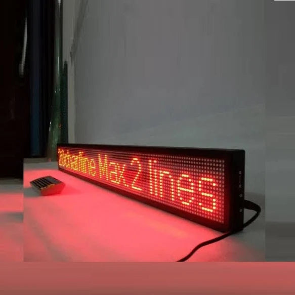 Custom LED message display board for shops, offices, restaurants, and business promotions.