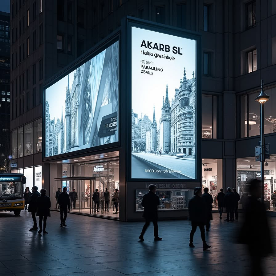 Ultra HD LED display screen for mall showroom with seamless panel design