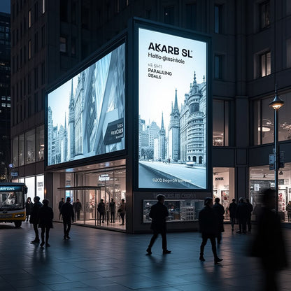 Ultra HD LED display screen for mall showroom with seamless panel design