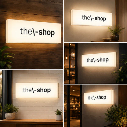 Custom Storefront LED Light Box Sign for Retail Shops & Commercial Businesses