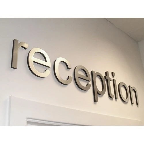 Custom Gold Finish 3D Acrylic Logo Sign for Premium Business Branding