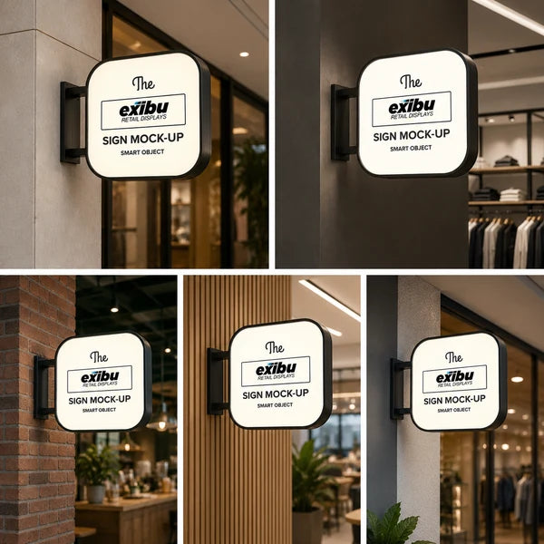 Custom Illuminated Projecting LED Sign Board for Shops, Cafés & Business Stores