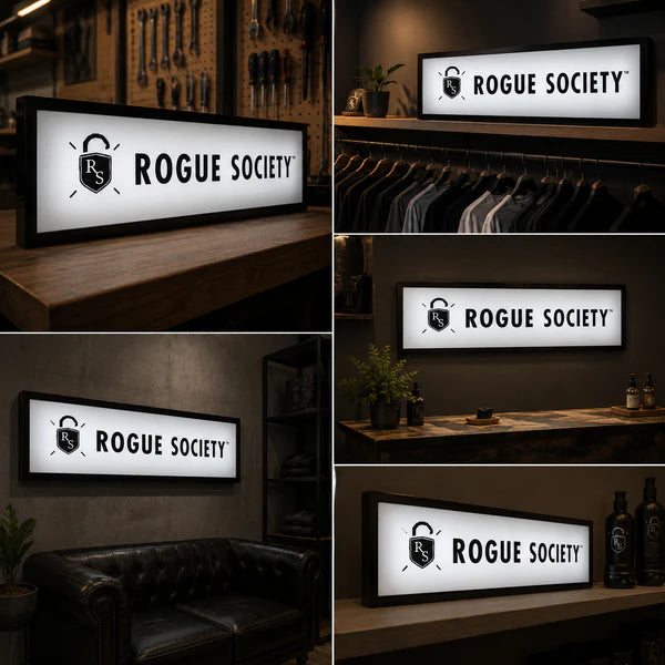 Custom LED Business Light Box Sign for Retail Stores, Offices & Commercial Spaces