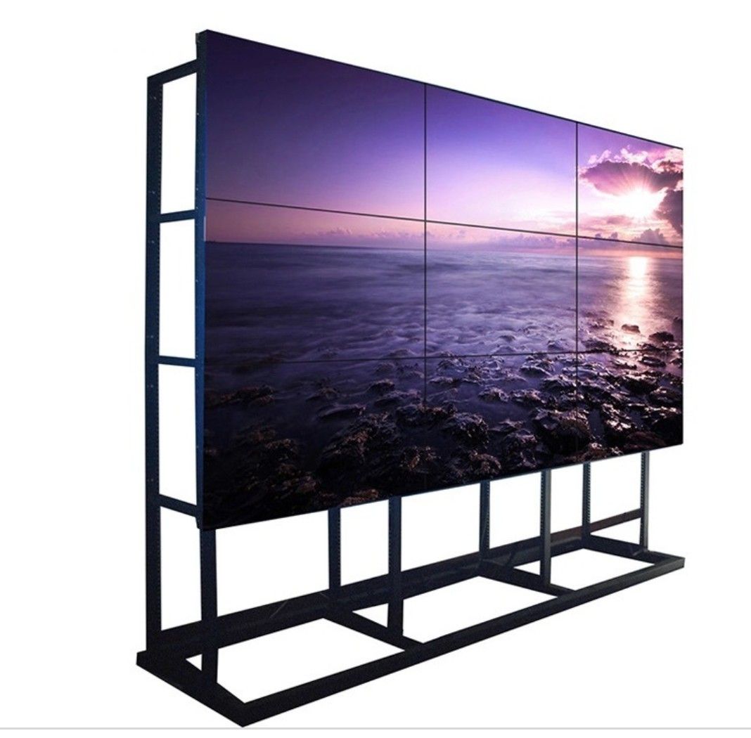 freestanding LED video wall display with metal frame structure high resolution screen