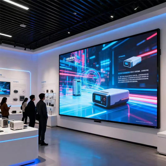 indoor LED display screen for showroom product presentation high resolution
