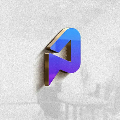 Custom 3D Acrylic Office Logo Sign for Corporate Reception Wall Branding