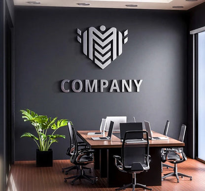 Custom 3D Acrylic Logo Sign for Office, Retail Store & Corporate Branding