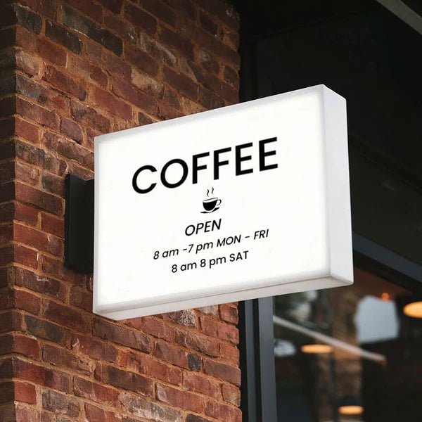 Custom Hanging LED Light Box Sign for Restaurants, Cafés & Food Outlets