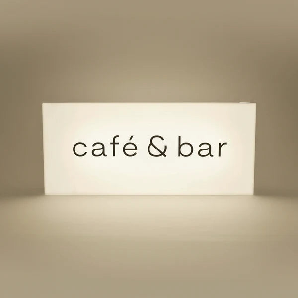 Custom Cube LED Light Box Sign for Cafés, Bars, Breweries & Retail Shops