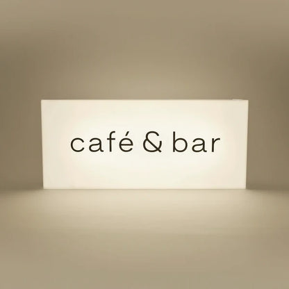 Custom Cube LED Light Box Sign for Cafés, Bars, Breweries & Retail Shops