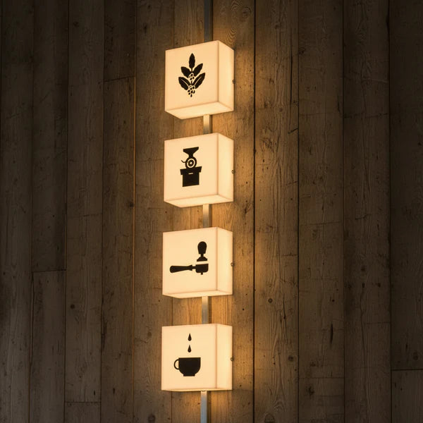 Custom Projecting LED Light Box Sign for Coffee Shops, Cafés & Retail Stores