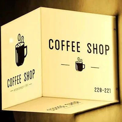Custom Projecting Lightbox Sign for Storefront and Business Entrance Branding