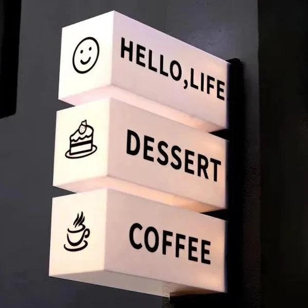 Custom Projecting Lightbox Sign for Storefront and Business Entrance Branding