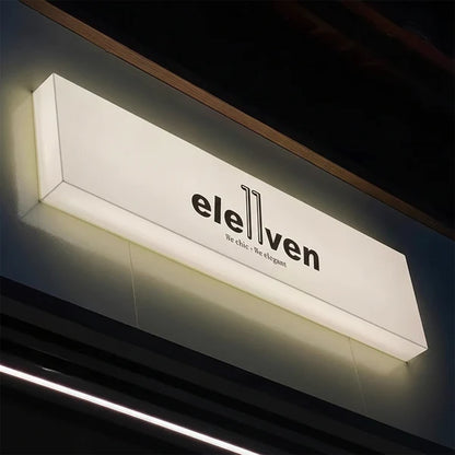 Custom Projecting Lightbox Sign for Storefront and Business Entrance Branding