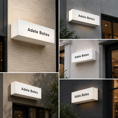 Custom Projecting Lightbox Sign for Storefront and Business Entrance Branding