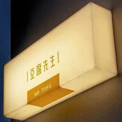 Custom Illuminated Ruler Light Box Sign for Retail Stores & Offices
