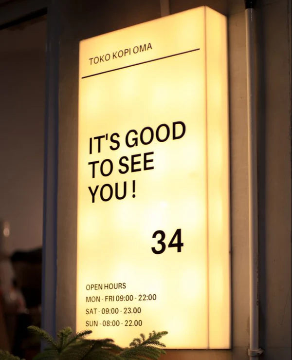 Custom Corner LED Light Box Sign for Cafés, Coffee Shops & Retail Stores