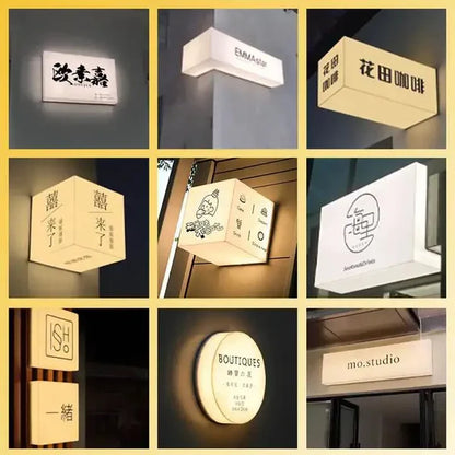 Custom Corner LED Light Box Sign for Cafés, Coffee Shops & Retail Stores