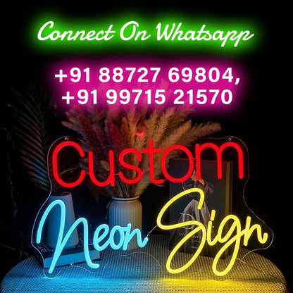 Custom Neon Wall Decor Light Personalized with Name, Logo or Phrase