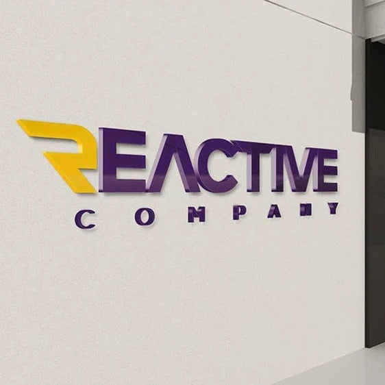 Custom 3D Acrylic Logo Sign for Office, Retail Store & Corporate Branding