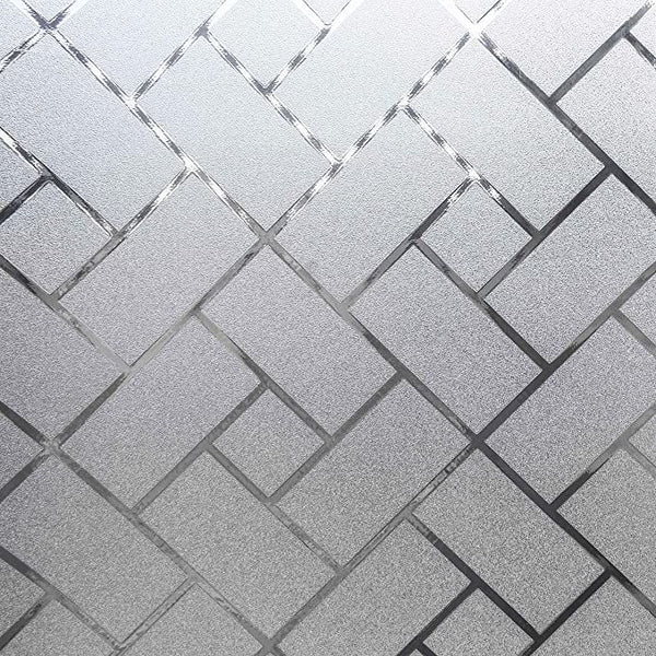 Premium Geometric Frosted Glass Film for Office Partitions, Doors & Glass Walls