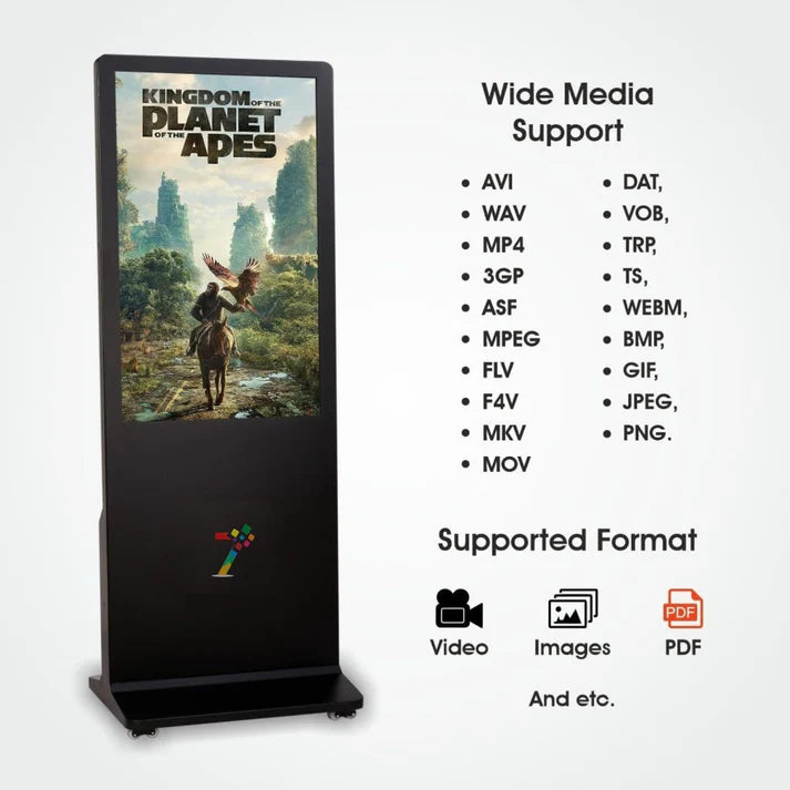 Floor Standing Digital Advertising Display Screen | LED Digital Signage Standee